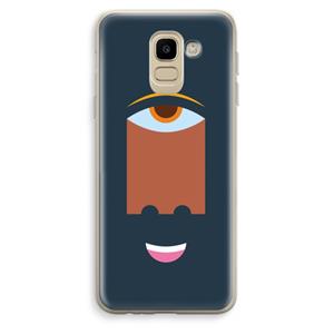 CaseCompany Mono M: Samsung Galaxy J6 (2018) Transparant Hoesje
