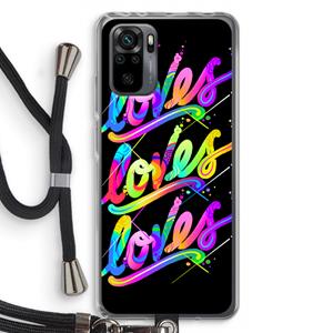 CaseCompany Loves: Xiaomi Redmi Note 10 Pro Transparant Hoesje met koord