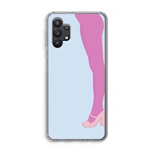 CaseCompany Pink panty: Samsung Galaxy A32 5G Transparant Hoesje