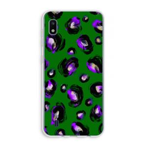 CaseCompany Green Cheetah: Samsung Galaxy A10 Transparant Hoesje