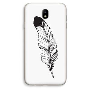 CaseCompany Pluim: Samsung Galaxy J7 (2017) Transparant Hoesje
