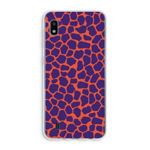 CaseCompany Purple Giraffe: Samsung Galaxy A10 Transparant Hoesje