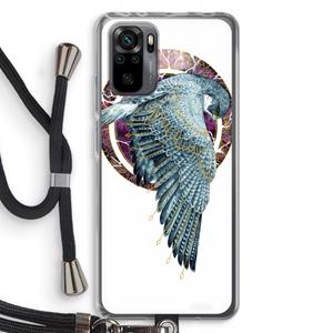 CaseCompany Golden Falcon: Xiaomi Redmi Note 10 Pro Transparant Hoesje met koord