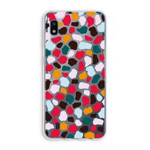 CaseCompany Colored Giraffe: Samsung Galaxy A10 Transparant Hoesje