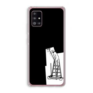 CaseCompany Musketon Painter: Samsung Galaxy A51 5G Transparant Hoesje
