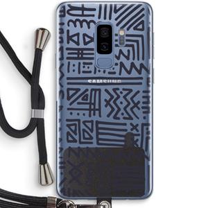 CaseCompany Marrakech print: Samsung Galaxy S9 Plus Transparant Hoesje met koord