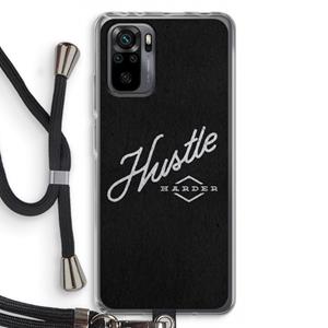 CaseCompany Hustle: Xiaomi Redmi Note 10 Pro Transparant Hoesje met koord