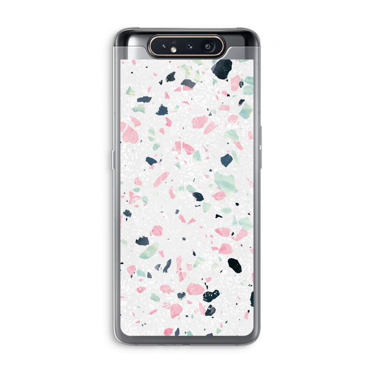 CaseCompany Terrazzo N°3: Samsung Galaxy A80 Transparant Hoesje
