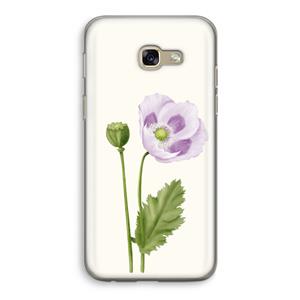 CaseCompany Purple poppy: Samsung Galaxy A5 (2017) Transparant Hoesje