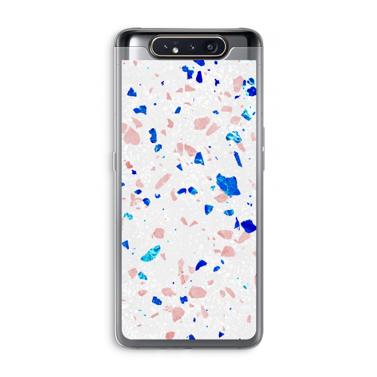 CaseCompany Terrazzo N°6: Samsung Galaxy A80 Transparant Hoesje
