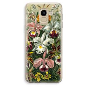 CaseCompany Haeckel Orchidae: Samsung Galaxy J6 (2018) Transparant Hoesje