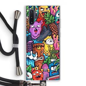 CaseCompany Vexx Mixtape: Samsung Galaxy Note 10 Plus Transparant Hoesje met koord