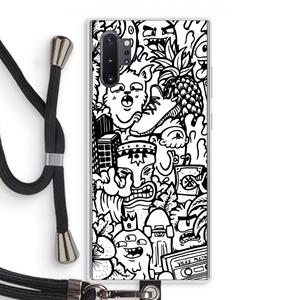 CaseCompany Vexx Mixtape #2: Samsung Galaxy Note 10 Plus Transparant Hoesje met koord