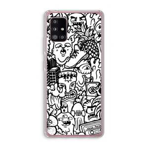 CaseCompany Vexx Mixtape #2: Samsung Galaxy A51 5G Transparant Hoesje