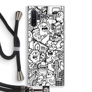 CaseCompany Vexx City #2: Samsung Galaxy Note 10 Plus Transparant Hoesje met koord