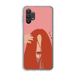 CaseCompany Woke up like this: Samsung Galaxy A32 5G Transparant Hoesje