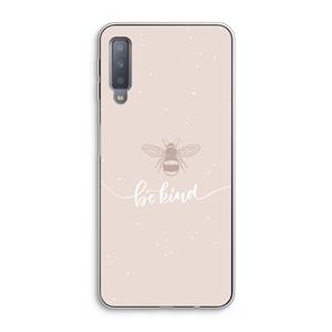 CaseCompany Be(e) kind: Samsung Galaxy A7 (2018) Transparant Hoesje