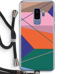CaseCompany Gestalte 1: Samsung Galaxy S9 Plus Transparant Hoesje met koord