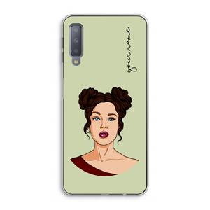 CaseCompany Pop-Art Creator: Samsung Galaxy A7 (2018) Transparant Hoesje