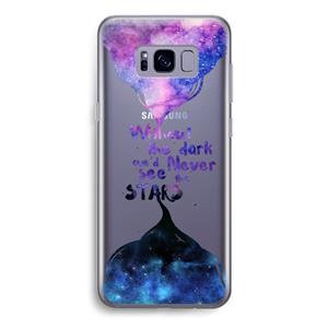 CaseCompany Stars quote: Samsung Galaxy S8 Transparant Hoesje