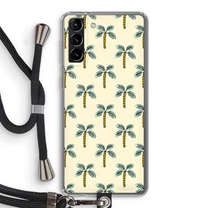 CaseCompany Paradise: Samsung Galaxy S21 Plus Transparant Hoesje met koord