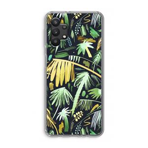 CaseCompany Tropical Palms Dark: Samsung Galaxy A32 5G Transparant Hoesje