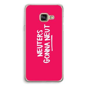 CaseCompany Neuters (roze): Samsung Galaxy A3 (2016) Transparant Hoesje