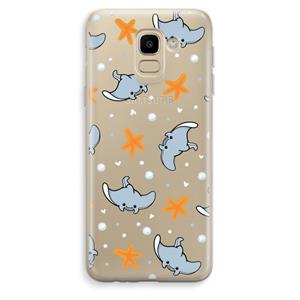 CaseCompany Manta: Samsung Galaxy J6 (2018) Transparant Hoesje