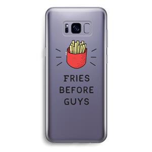 CaseCompany Fries before guys: Samsung Galaxy S8 Transparant Hoesje