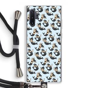 CaseCompany Zeemeermin: Samsung Galaxy Note 10 Plus Transparant Hoesje met koord