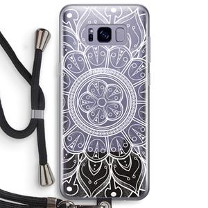CaseCompany Roses Are Red: Samsung Galaxy S8 Plus Transparant Hoesje met koord