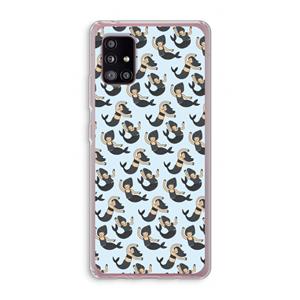 CaseCompany Zeemeermin: Samsung Galaxy A51 5G Transparant Hoesje