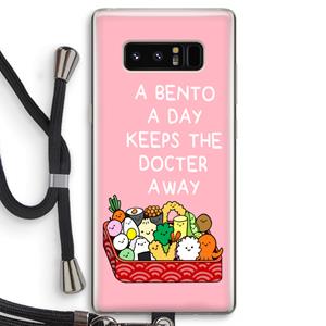 CaseCompany Bento a day: Samsung Galaxy Note 8 Transparant Hoesje met koord