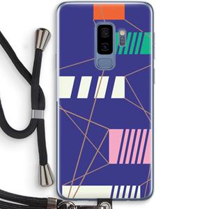 CaseCompany Gestalte 5: Samsung Galaxy S9 Plus Transparant Hoesje met koord