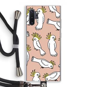 CaseCompany Papegaai: Samsung Galaxy Note 10 Plus Transparant Hoesje met koord