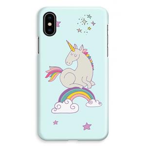 CaseCompany Regenboog eenhoorn: iPhone XS Max Volledig Geprint Hoesje