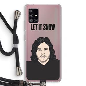 CaseCompany Let It Snow: Samsung Galaxy A51 5G Transparant Hoesje met koord