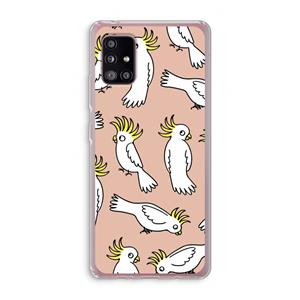 CaseCompany Papegaai: Samsung Galaxy A51 5G Transparant Hoesje