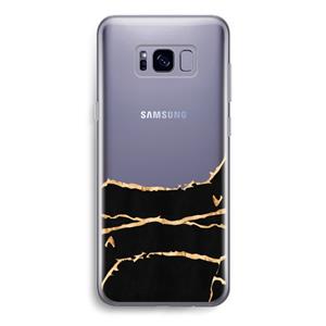 CaseCompany Gouden marmer: Samsung Galaxy S8 Transparant Hoesje