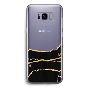 CaseCompany Gouden marmer: Samsung Galaxy S8 Transparant Hoesje