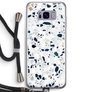 CaseCompany Terrazzo N°1: Samsung Galaxy S8 Plus Transparant Hoesje met koord