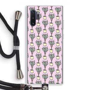 CaseCompany Boompje: Samsung Galaxy Note 10 Plus Transparant Hoesje met koord