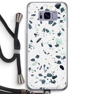 CaseCompany Terrazzo N°2: Samsung Galaxy S8 Plus Transparant Hoesje met koord