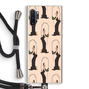 CaseCompany Pop Some Kim: Samsung Galaxy Note 10 Plus Transparant Hoesje met koord