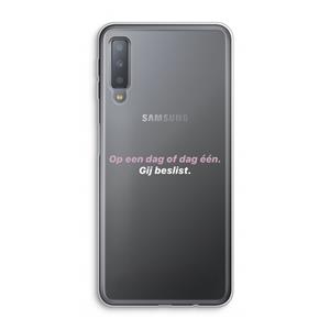 CaseCompany gij beslist: Samsung Galaxy A7 (2018) Transparant Hoesje