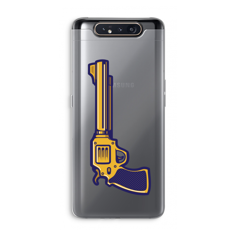 CaseCompany Pew Pew Pew: Samsung Galaxy A80 Transparant Hoesje