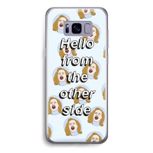 CaseCompany Hello: Samsung Galaxy S8 Transparant Hoesje