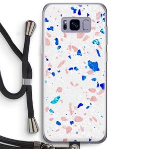 CaseCompany Terrazzo N°6: Samsung Galaxy S8 Plus Transparant Hoesje met koord