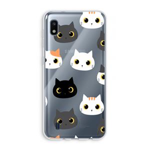 CaseCompany Katten: Samsung Galaxy A10 Transparant Hoesje