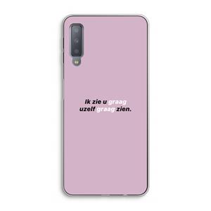 CaseCompany uzelf graag zien: Samsung Galaxy A7 (2018) Transparant Hoesje